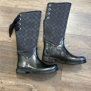 Coach Black Knee-High Boots